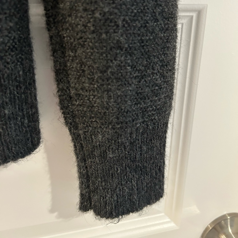 J Crew Alpaca Blend Ruffle Neck Sweater Gray Size S - Picture 13 of 13